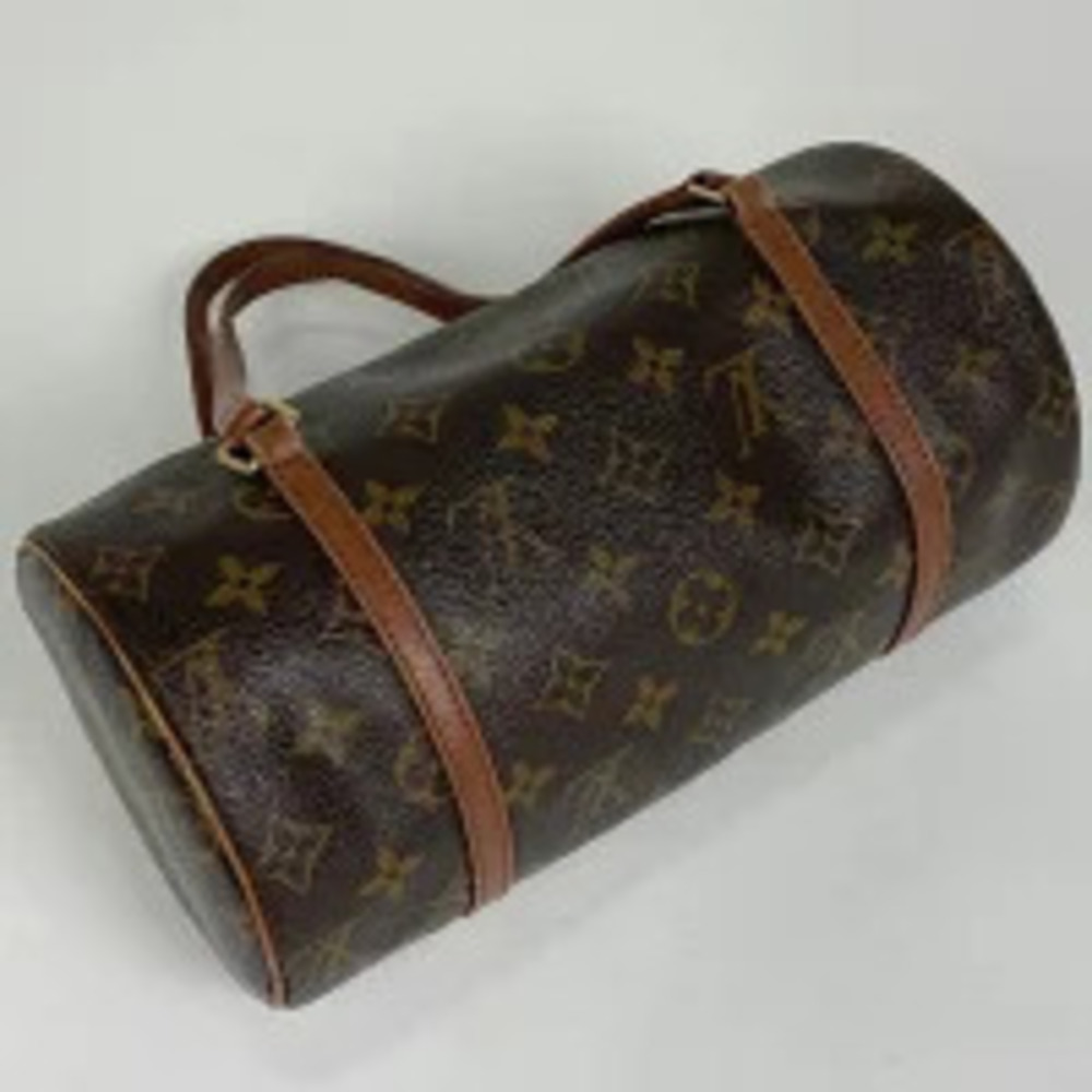 Louis Vuitton Papillon Bag Monogram brown Barrel cylindrical handbag Brown